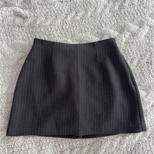 Abercrombie & Fitch Scarlett Gray Pinstriped Mini Skirt